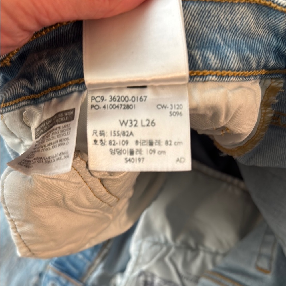 Levi's 501 Crop in Tango Surge Size 32 - Picture 6 of 7